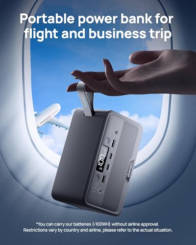 53% Off DARAN 28,000mAh Portable Power Station with AC Outlet & PD Fast Charge