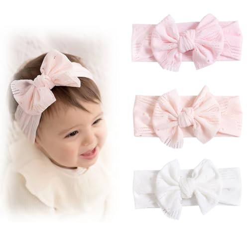 Fascia per capelli elastica in nylon, 10 pezzi per bambini e neonati, accessori capelli, fascia in tessuto fai te