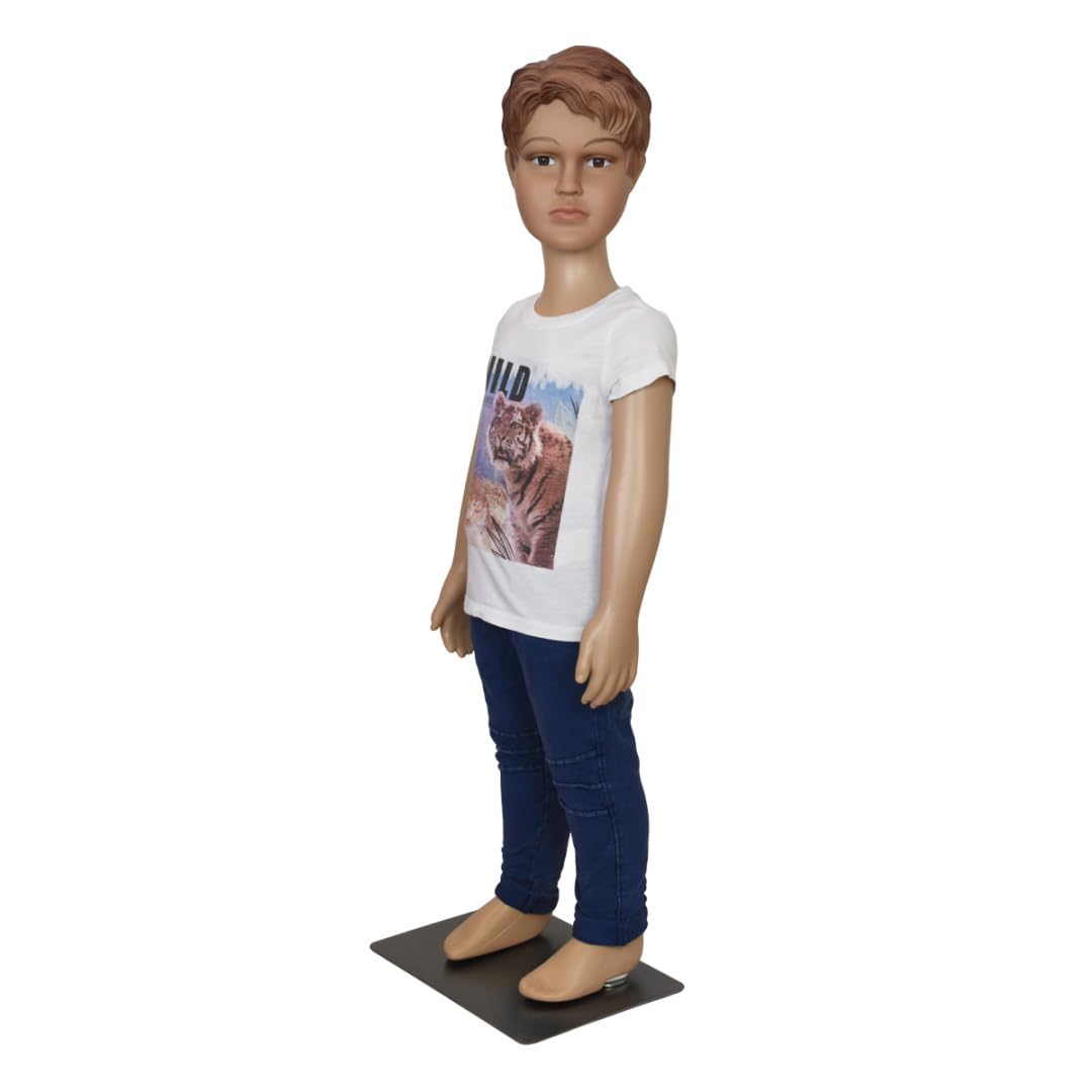 BITUXX Schaufensterpuppe männlich Junge Schaufensterfigur Mannequin Schneiderpuppe 360° beweglich 90cm
