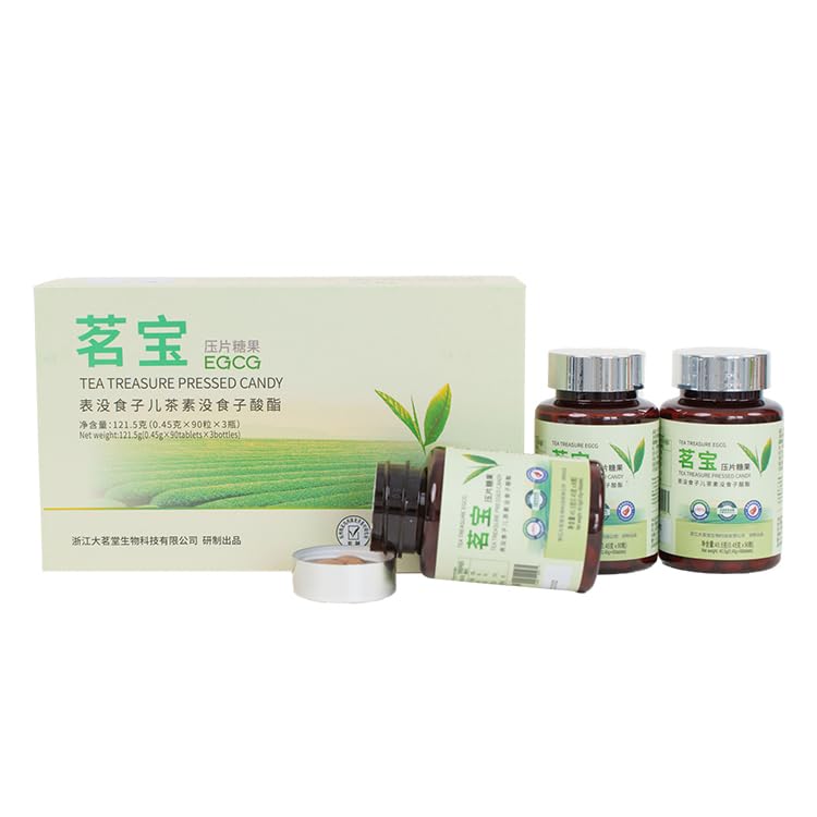 Green Tea Extract 98%,New Tea Era,Tea polyphenols Tablets,Antioxidant and Immune Support,90tablets/bottle,3 bottles/box