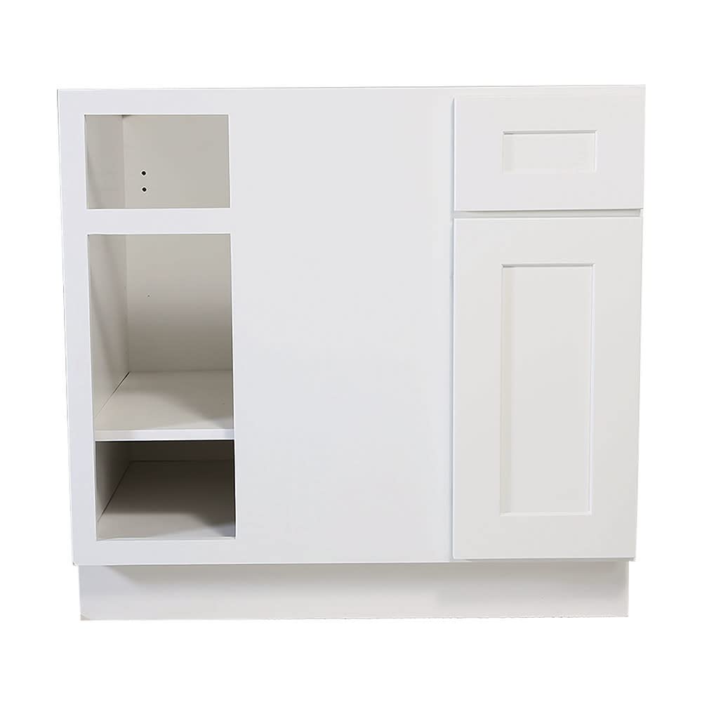 Design House 561522 Brookings Unassembled Shaker Blind Base Kitchen Cabinet 36x34.5x24, White