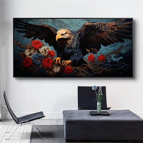 Kit Peinture Diamant Aigle Grand Format pour Occuper Vos Week-ends
