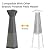 EAST OAK Pyramid Patio Heater, 48,000 BTU Outdoor Patio Heater, Quartz Glass Tube Propane Heater & Pyramid Patio Heater Covers with 300D Oxford Fabric, Zipper and Air Mesh Vent