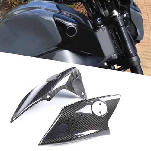 Ailettes de carénage moto carbone pour réservoir Yamaha FZ 09 2021-2023