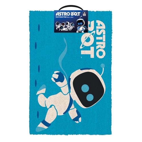 Pyramid International Astro BOT - Felpudo de Fibra de Coco, Inspirado en PlayStation con diseño Impreso Duradero, 60 cm x 40 cm, Talla única