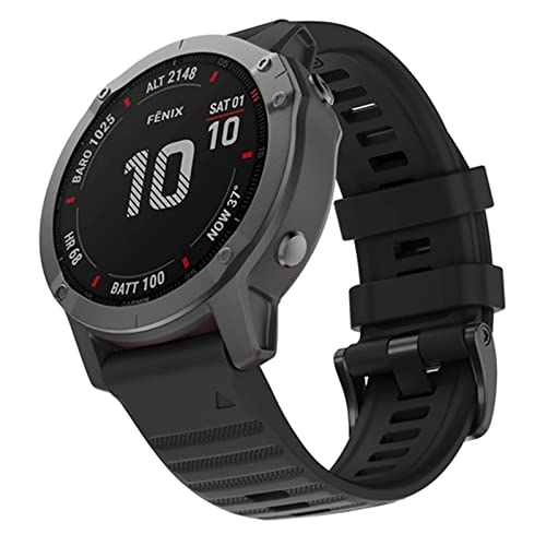 Strap silicone anti irritation pour montre Garmin Fenix 6X 5X