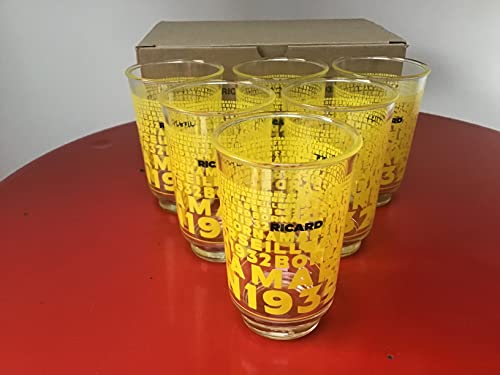 RICARD Nouveau Lot de 6 Verres à Neuf Superbe