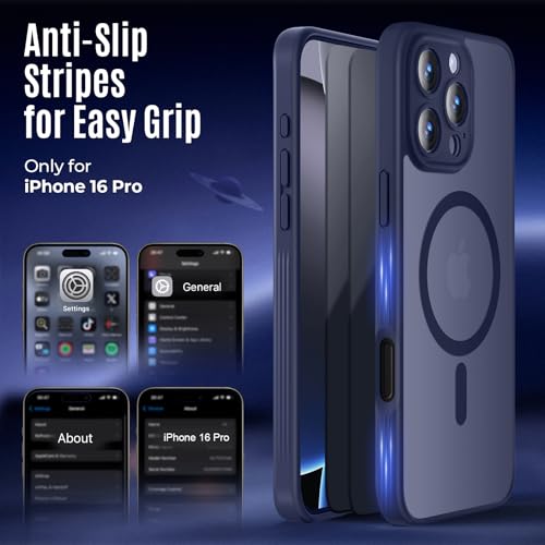 Image of Symcele Designed for iPhone 16 Pro Case, Deep Blue
