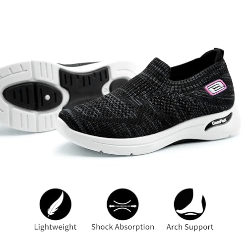 Women's Walking Tennis Shoes Lightweight Comfort Workout Casual Non Slip Fashion Sneakers with Arch Support Memory Foam3