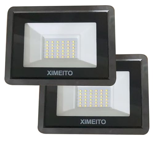 XIMEITO led灯 30w 昼光色 3000LM 6500K 300w相当 1.8コード IP66防水 120°広角 日本語取扱説明書