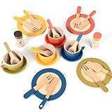 verre de dinette JEU SÛR POUR LES ENFANTS : Dinette enfant fabriqué en bois de haute qualité, avec une peinture à l’eau non toxique et inodore, et des bords lisses. Prévient les blessures et est plus sûr que les jouets en plastique – idéal pour les mains sensibles des enfants.