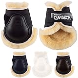  Eskadron Streichkappen Protection Lammfell in 4 Farben, Größe:Full, Farbe:Darkbrown