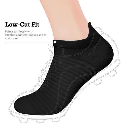 Image of Ankle Compression Socks Men & Women with Arch Support for Running 6 Pairs