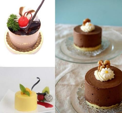 Image of 8 Cavity Circle Cylindrical Round Mini Bread, Loaf, Brownie, Mousse, Dessert Bakeware, Cornbread, Muffin Silicon Non-Stick Mould Multi Purpose, Handmade Soap, Ice Cream, Candle Jelly Pudding Cake DIY
