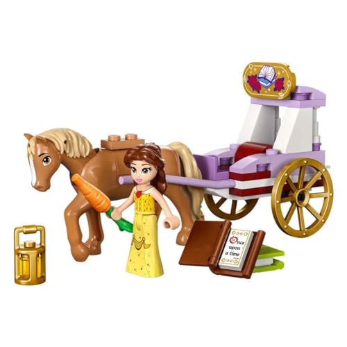 Disney Princess La Carrozza dei Cavalli di Belle, Giochi delle Principesse per Bambine e Bambini da 5 Anni con Mini Bambolina e Cavallo Giocattolo, Regalo dal Film La Bella e la Bestia 43233 - Lego - Immagine 3