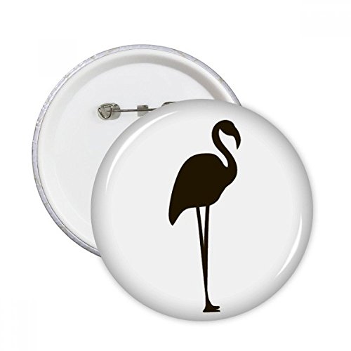 Pins badge rond flamingo multicolore XXL avec attache robuste pour customisation durable