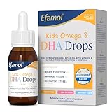 Efamol Kids Omega 3 DHA Drops | Brain Support Supplement for Kids | Sugar Free Omega 3 Liquid with Lemon Flavour | 6 Months+