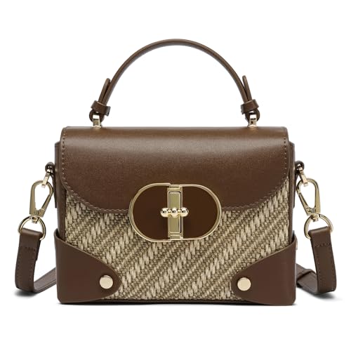 Image of Women's Recycled Leather Top Handle Tote Crossbody Work Bag