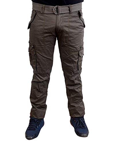 magic Men's Green Cotton Solid Convertible Slim fit Cargo's (Green)-picture-19