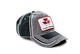 Aeiniwer J&D Productions, Inc. Massey Ferguson MF Tractor Logo Hat, Gray and Black Distressed