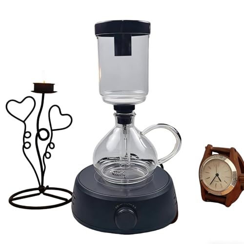 Electric Syphon Coffee Maker - Premium Brewer Extraction Machine with Heating Furnace, 350ml Capacity for Home and Outdoor Use