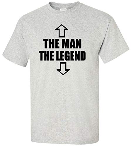 洋楽 LEGEND MAN The Man The Legend Adult T-Shirt (Medium, Ash) | Amazon.com