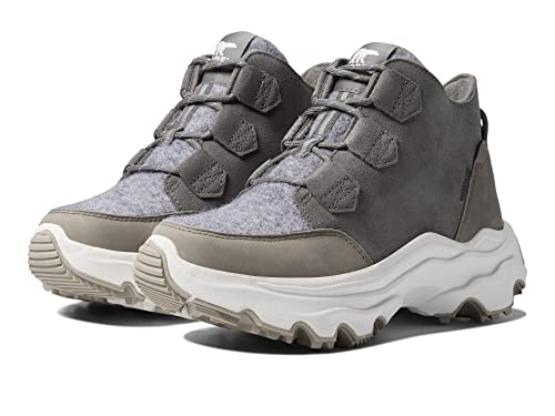 Sorel Kinetic Breakthru Caribou Waterproof Sneakers for Women - Leather Upper, Textile Lining, and...