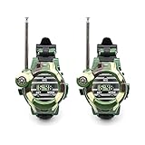 Walkie Talkies Watch, Llamaababie Cool Spy Watches for Kids, 7 in 1 Two-Way Radio Long Range Transceiver with Flashlight Outdoor Army Toys, Birthday Chirstmas Gifts for Boys Grandsons 2-Pack