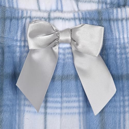 Sleep On It 4-Piece Girls Pajama Sets for Kids Sleepwear Woven Plaid Pajamas for Girls3