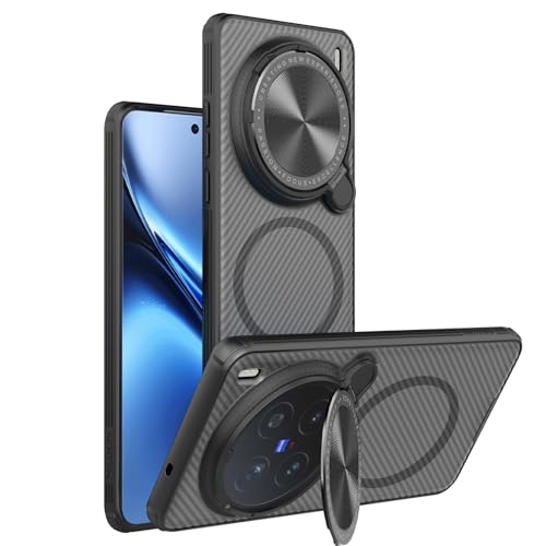 Image of Nillkin Case for Vivo X200 Pro (6.78 inch Inch) CamShield Prop Magnetic Flip Style Lens Camera Protect Mobile Holder TPU + PC Transparent Black Color