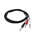 DS18 MB-DTS2MN10 Insert Cable 1/4-Inch Mono Plug to Dual 1/4-Inch TS, 10-Feet