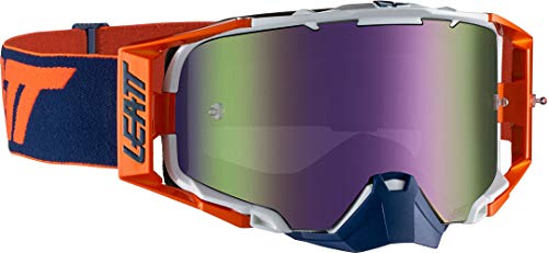 Leatt, Maschera Motocross unisex-adult, Orange/Ink...