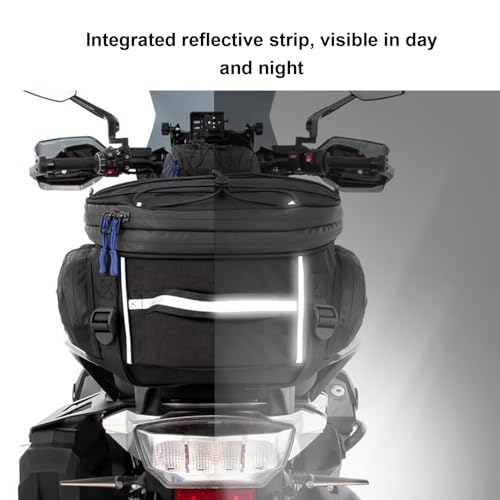 Asixxsix Alforja para Motocicleta, Bolsa Trasera con Cubierta Impermeable y Bandas Reflectivas para R1200GS LC Adventure miniatura 4