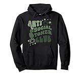 Anti-Social Stoner Club Funny Weed Quote Smoking Costume Pullover Hoodie