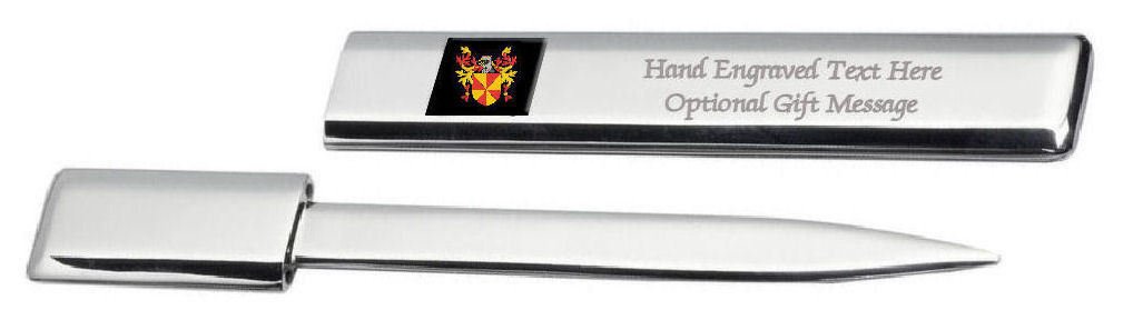 Abridor de cartas con escudo de armas familiar Heraldry Haylin 5