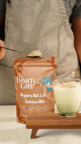 Image of Hearty Eats Rajgira Nut & Seed Calcium Mix Vegan Milk Drink Mix No Preservatives � Ready in Just 2 Minutes