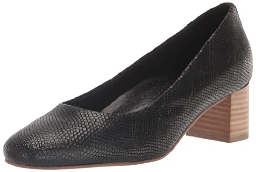 Trotters Women's Pump, Black Snake, 10.5 X-Wide