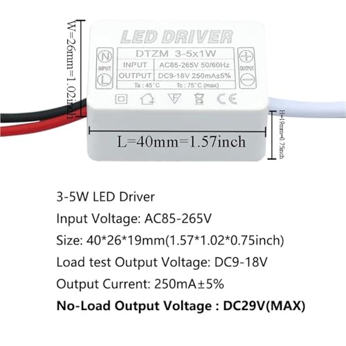 Driver LED 350mA transformateur éclairage AC90-265V alimentation mini - 2