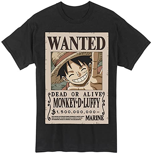 Amazon.com: One Piece - Monkey D. Luffy Wanted Poster T-Shirt
