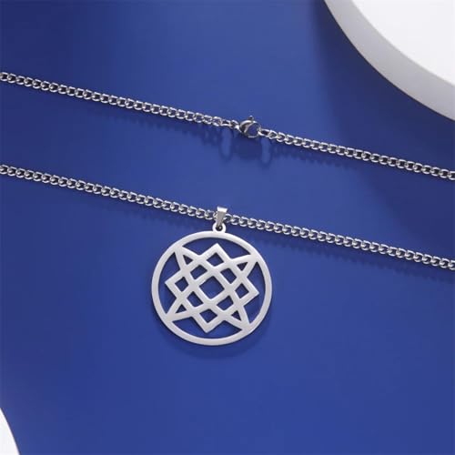 Collier Svarog pour hommes pendentif viking en acier sculpté - 3