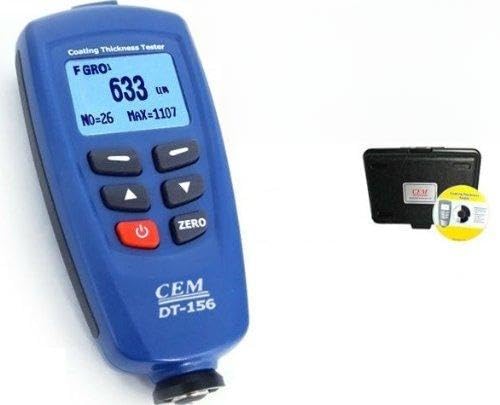 Gowe Digital Paint Coating Thickness Gauge Meter Tester 0~1250um with Auto F & NF Probe + USB Cable + CD software