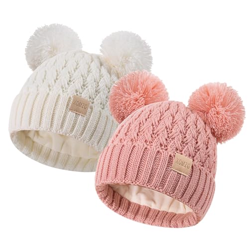XOMZG Kleinkind Winter Beanie Hut, Kleinkind Winter warm Stricken...