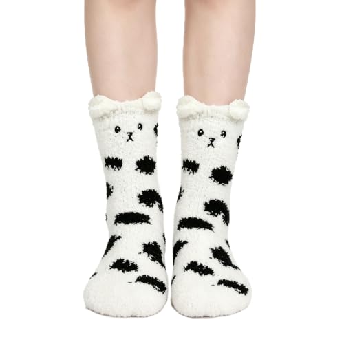 Image of Benefeet Sox Cute Fuzzy Socks for Women Girls - Fluffy Cozy Warm Winter Funny Animal Slipper Plush Sleeping Socks