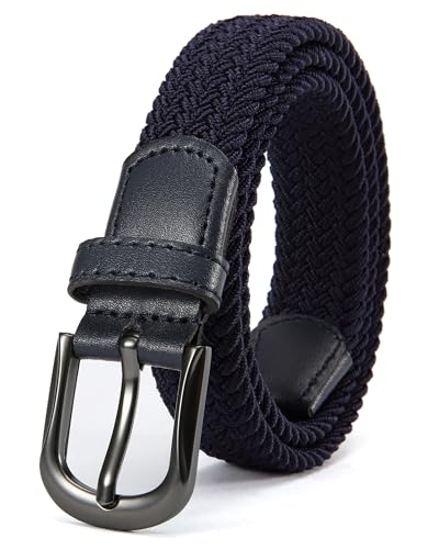 CHAOREN 1" Boys Elastic Braided Belt Adjustable Kids Woven Belt