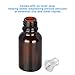 StonyLab 15ml (0.5 oz) 4-Pack Frasco Gotero de Vidrio, Botella Cuentagotas de...