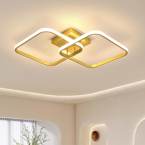 【Sorgente luminosa di alta qualità】Lampada da soffitto quadrata con perle LED integrate per un'elevata luminosità, questa lampada da soffitto moderna consuma fino all'80% di energia in meno rispetto alle lampadine tradizionali. Il corpo della lampada è realizzato in alluminio resistente, resistente alla ruggine e alla corrosione.