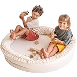 [100% NATÜRLICHE, ULTRA-WEICHE BAUMWOLLE] - Contrairement à de nombreux tapis d'activités, MINICAMP utilise 100% de coton non blanchi pour préserver la sensation naturelle et offrir le contact le plus doux avec la peau de votre enfant. Résistants et durables, nos tapis de sol pour enfants conservent facilement leur forme et résistent aux jeux quotidiens.