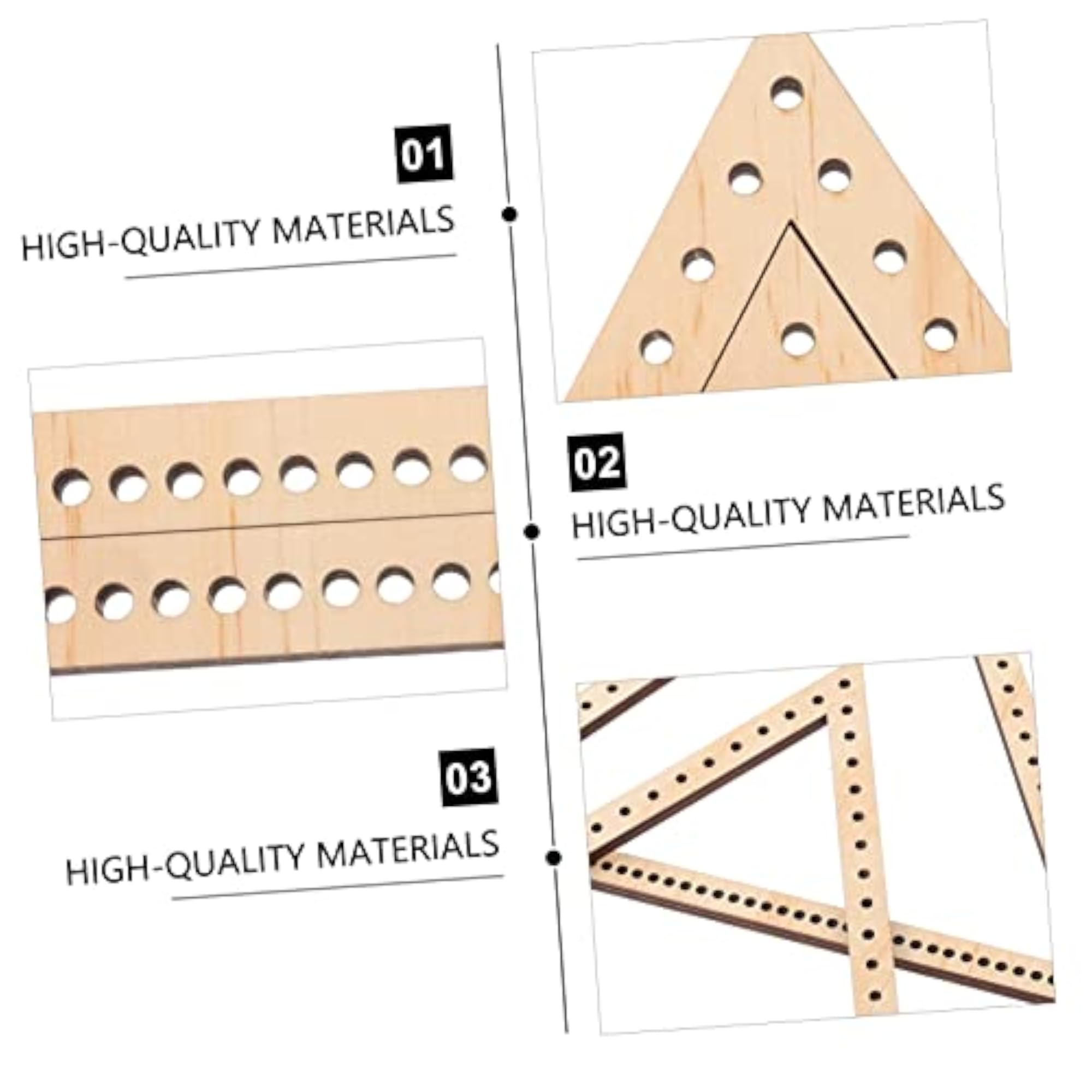 2pcs Handmade Tapestry Weaving Tool DIY Triangle Knitting Frames