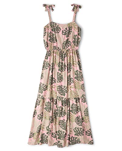 The Children's Place Baby Girls' Matching Family Tropical Tiered Dress