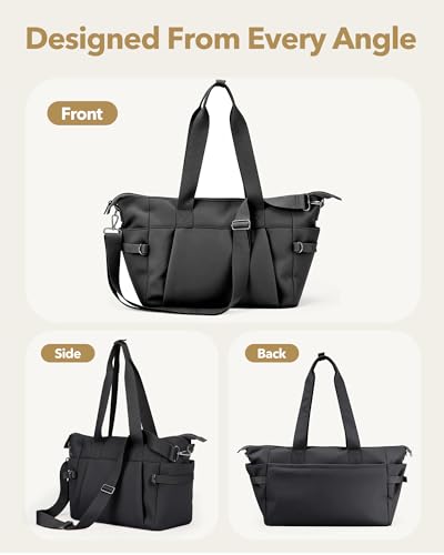 Image of Small Gym Bag for Women, Lightweight Mini Duffle Bag with Wet Compartment, Perfect as a Travel Carry On or Crossbody Weekender for Sport, Workout & Dance